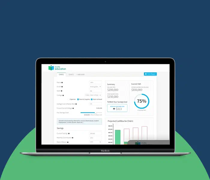 InviteEducation — Making College Costs Less Overwhelming: Redesigning the Parent Planning Experience